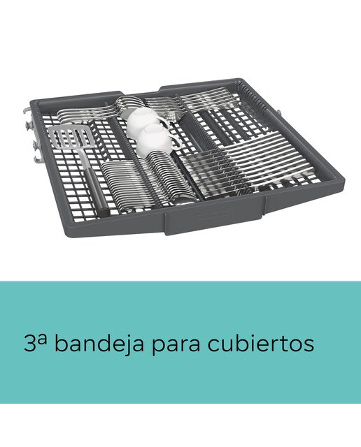 Máquina de Lavar Loiça Siemens iQ300 SN23HW02ME 3º Tabuleiro, de 14 Conjuntos e de 60 cm - Branco Branco-5