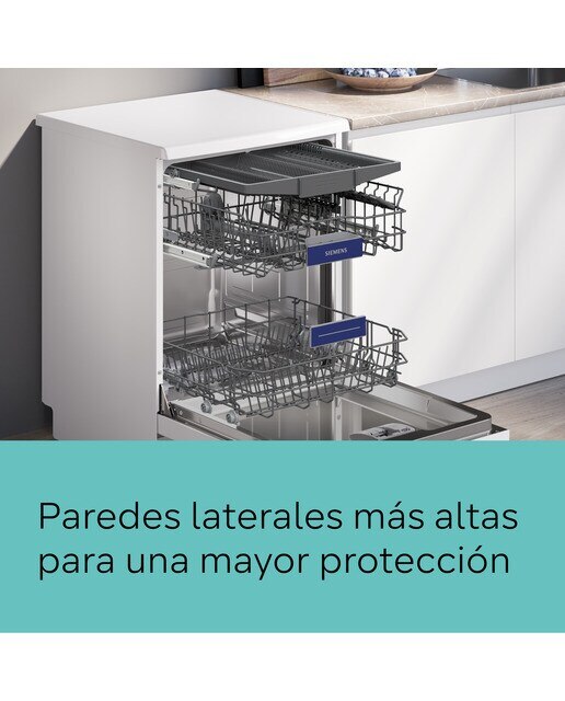 Máquina de Lavar Loiça Siemens iQ300 SN23HW02ME 3º Tabuleiro, de 14 Conjuntos e de 60 cm - Branco Branco-7