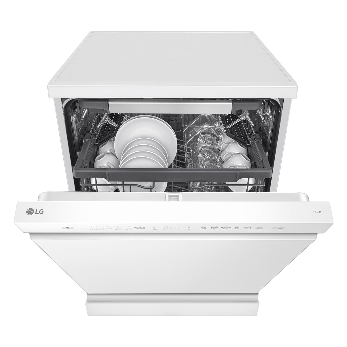Lavavajillas LG 14 servicios, 60 cm, con bandeja para cubiertos - DF355FW Blanco-13
