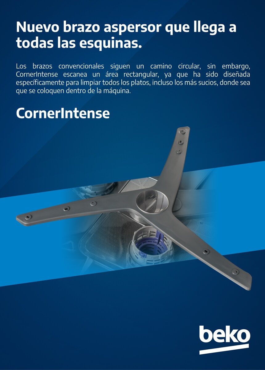 Lavavajillas Beko 14 servicios,  60 cm - BDFN26440XC Inox-11