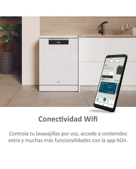 Lavavajillas Haier 15 servicios, 60 cm, 3º bandeja, con WIFI I-PRO SHINE - XF 5C4M1W Blanco-6