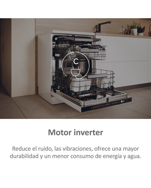 Lavavajillas Haier 15 servicios, 60 cm, 3º bandeja, con WIFI I-PRO SHINE - XF 5C4M1W Blanco-8