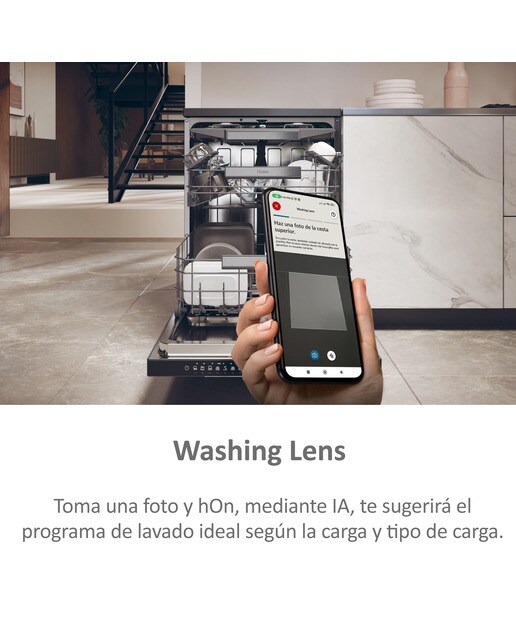 Lavavajillas Haier 14 servicios, 60 cm con WIFI I-PRO SHINE - XF 4A4M4PA Antracita-7