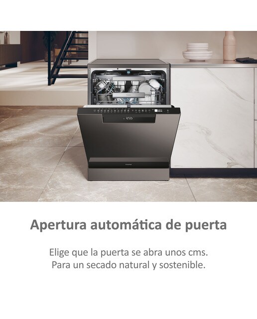 Lavavajillas Haier 14 servicios, 60 cm con WIFI I-PRO SHINE - XF 4A4M4PA Antracita-10
