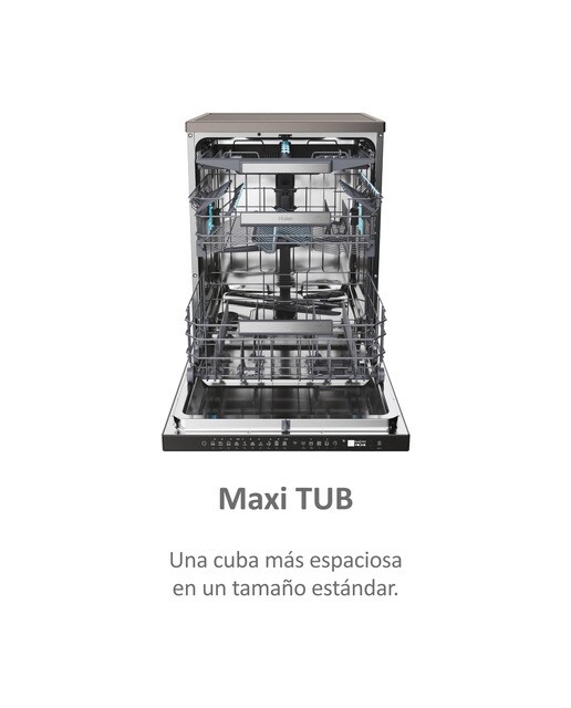 Lavavajillas Haier 14 servicios, 60 cm con WIFI I-PRO SHINE - XF 4A4M4PA Antracita-11