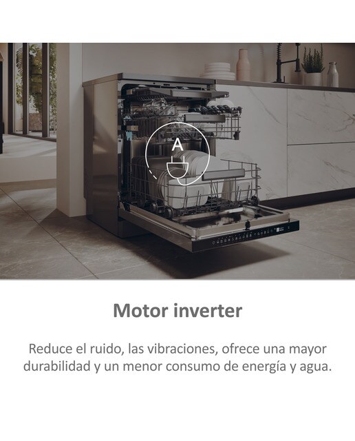 Lavavajillas Haier 14 servicios, 60 cm con WIFI I-PRO SHINE - XF 4A4M4PA Antracita-12