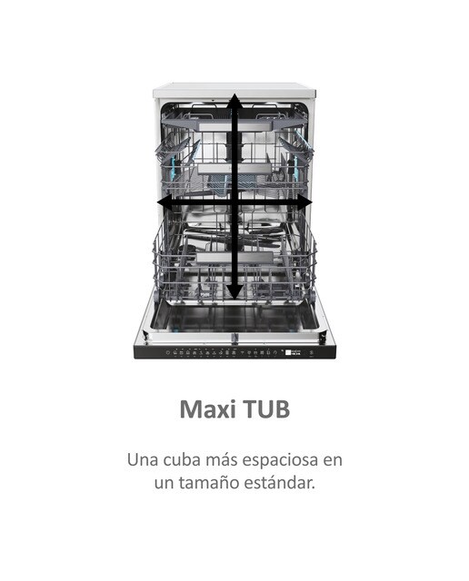 Lavavajillas Haier 14 servicios, 60 cm con WIFI I-PRO SHINE - XF 4A4M4PX - Inox Inox-10