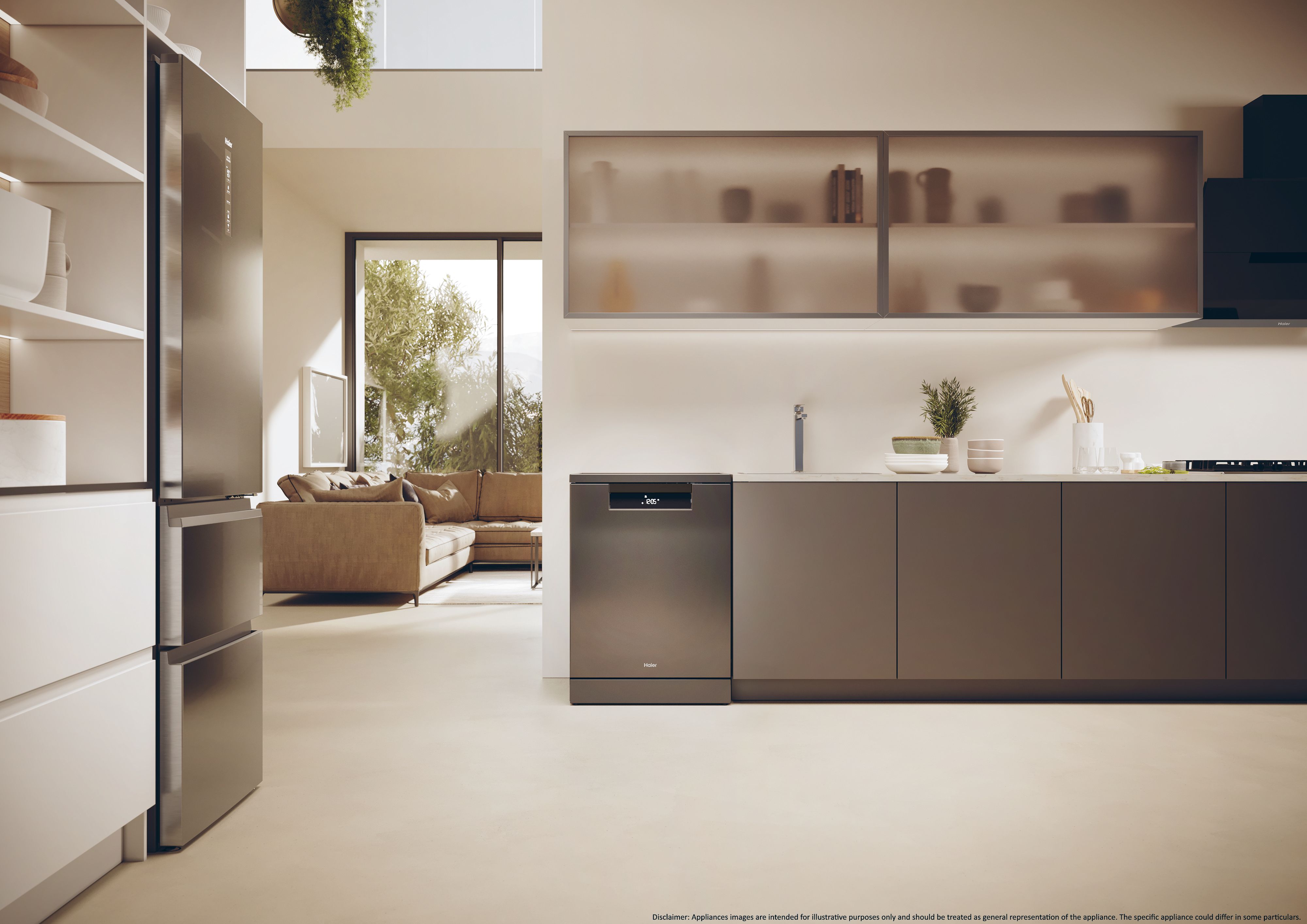 Máquina de Lavar Loiça Haier Loiça I-Pro Shine Série 5 XF 6B0M3PDA 3ª Bandeja, de 16 Conjuntos e de 60 cm - Antracite Antracite-14