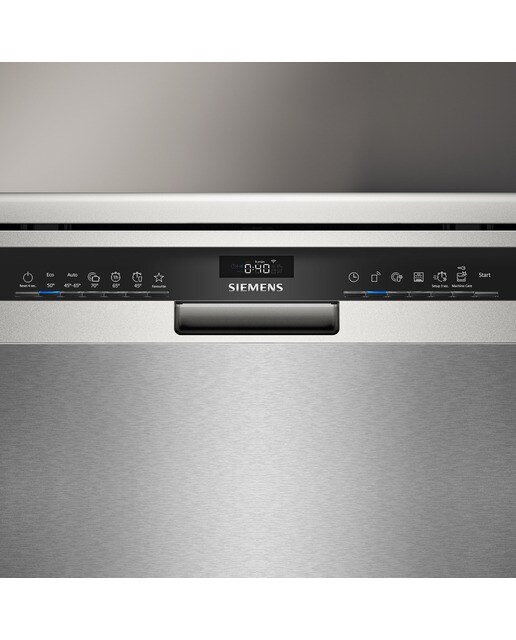 Imagen 5 de Lavavajillas Siemens 14 servicios, Bandeja Cubiertos, 60 cm iQ500 -SN25ZI08CE - Acero inoxidable antihuellas Acero inoxidable antihuellas