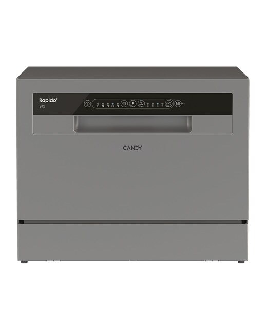 Lavavajillas compacto Candy 6 servicios, 45 cm -CP 6E51LS Inox-1