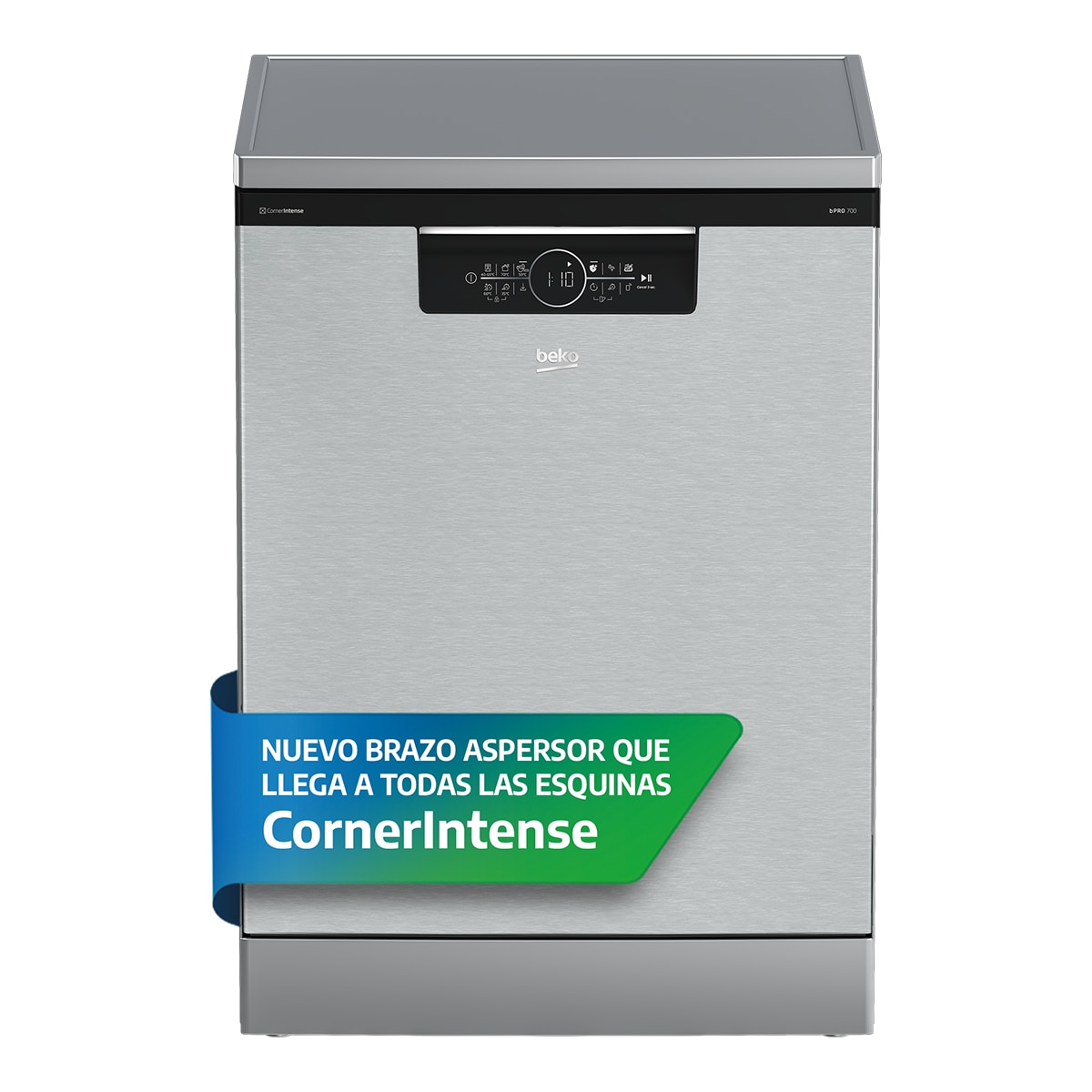 Lavavajillas Beko 15 servicios, Bandeja para cubiertos, 60 cm - BDFN36560XC Inox-4