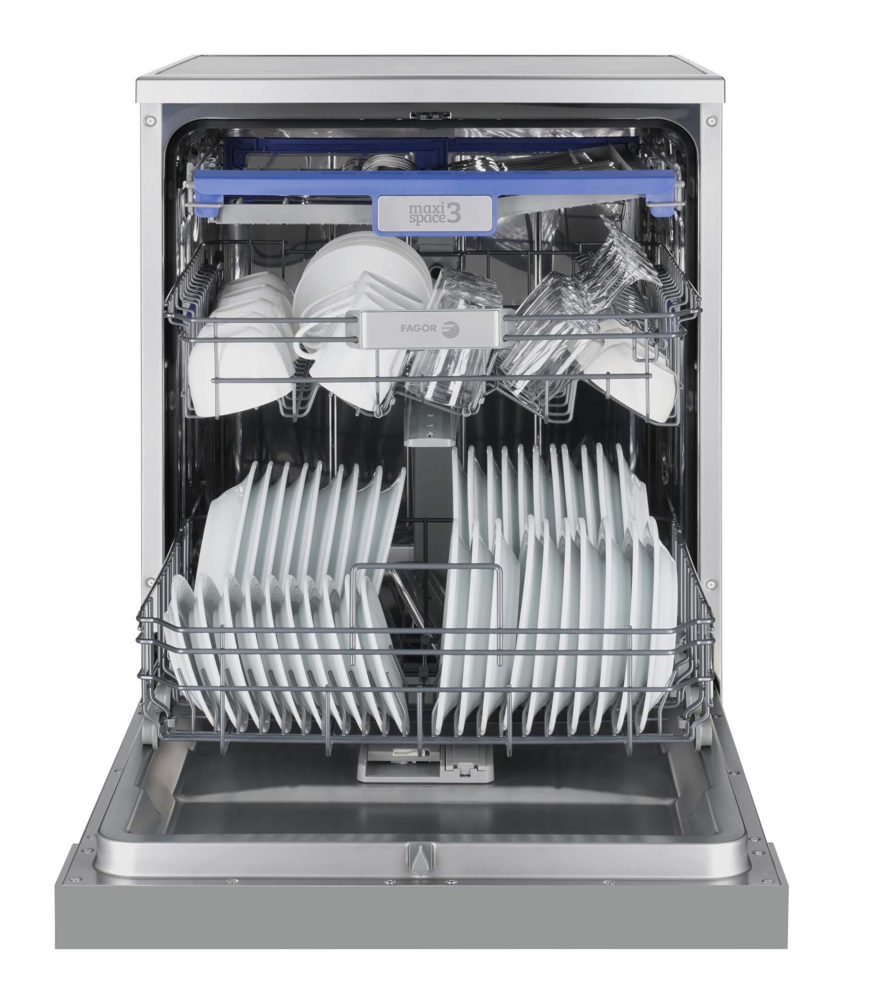 Máquina de Lavar Loiça Fagor 4LVF-635X de 14 Conjuntos, 3ª Bandeja e de 60 cm - Inox Inox-3
