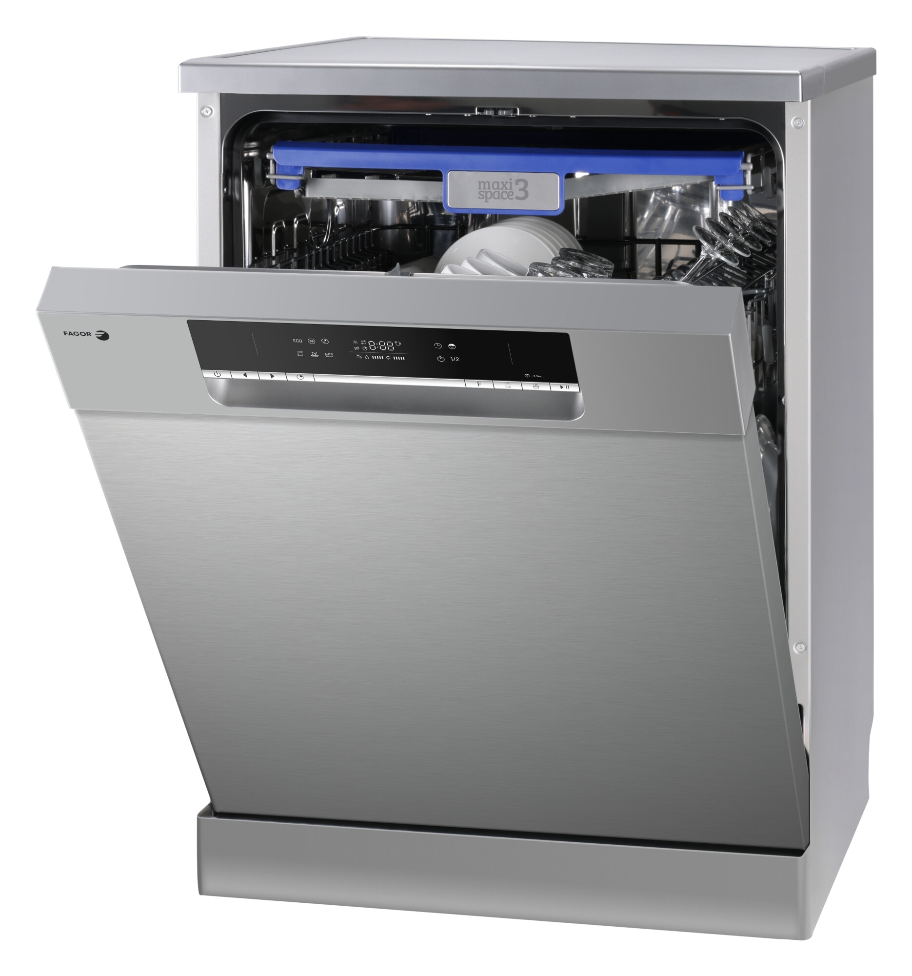 Máquina de Lavar Loiça Fagor 4LVF-635X de 14 Conjuntos, 3ª Bandeja e de 60 cm - Inox Inox-6