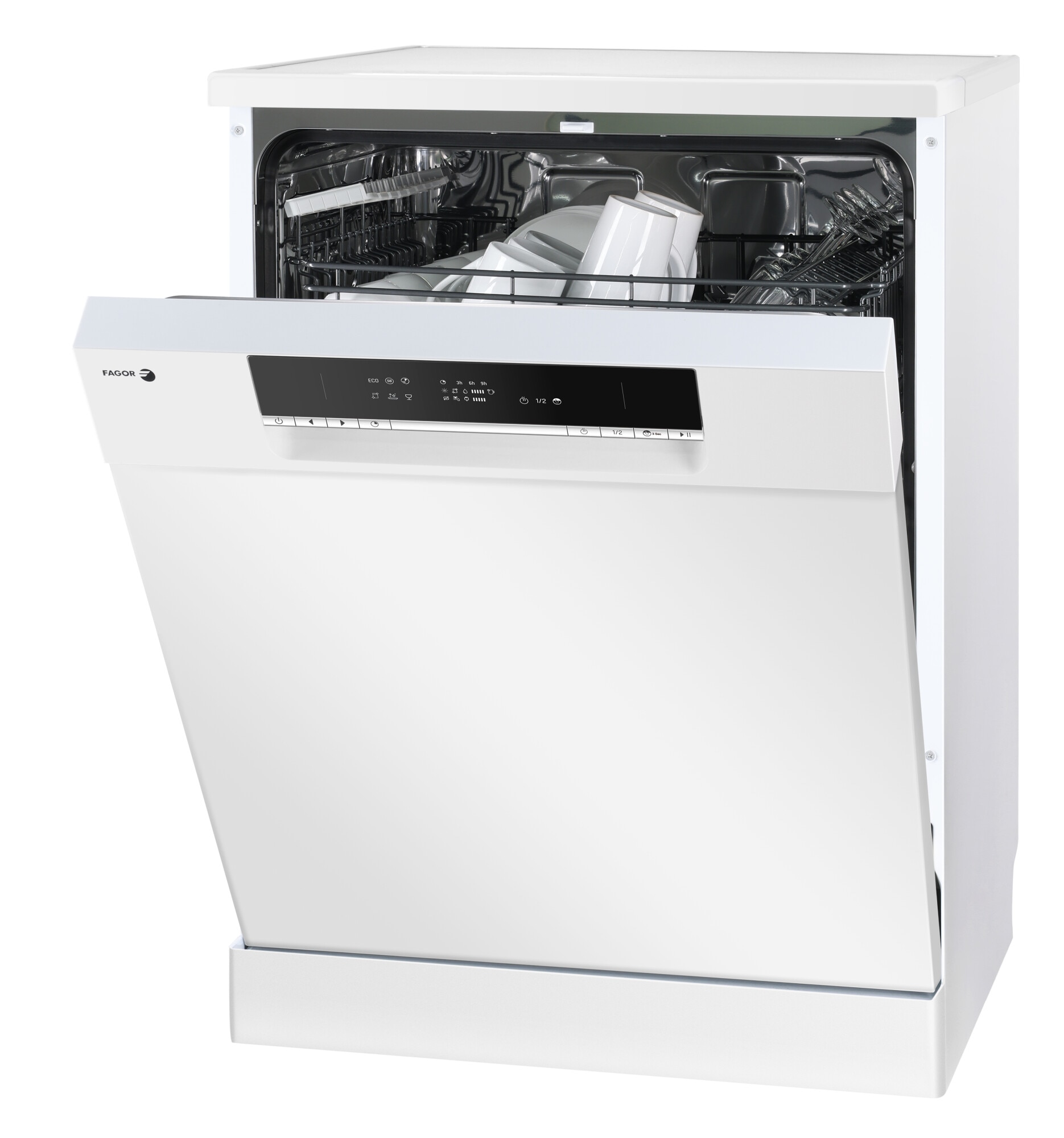 Máquina de Lavar Loiça Fagor 4LVF-621 de 12 Conjuntos e de 60 cm - Branco Branco-2