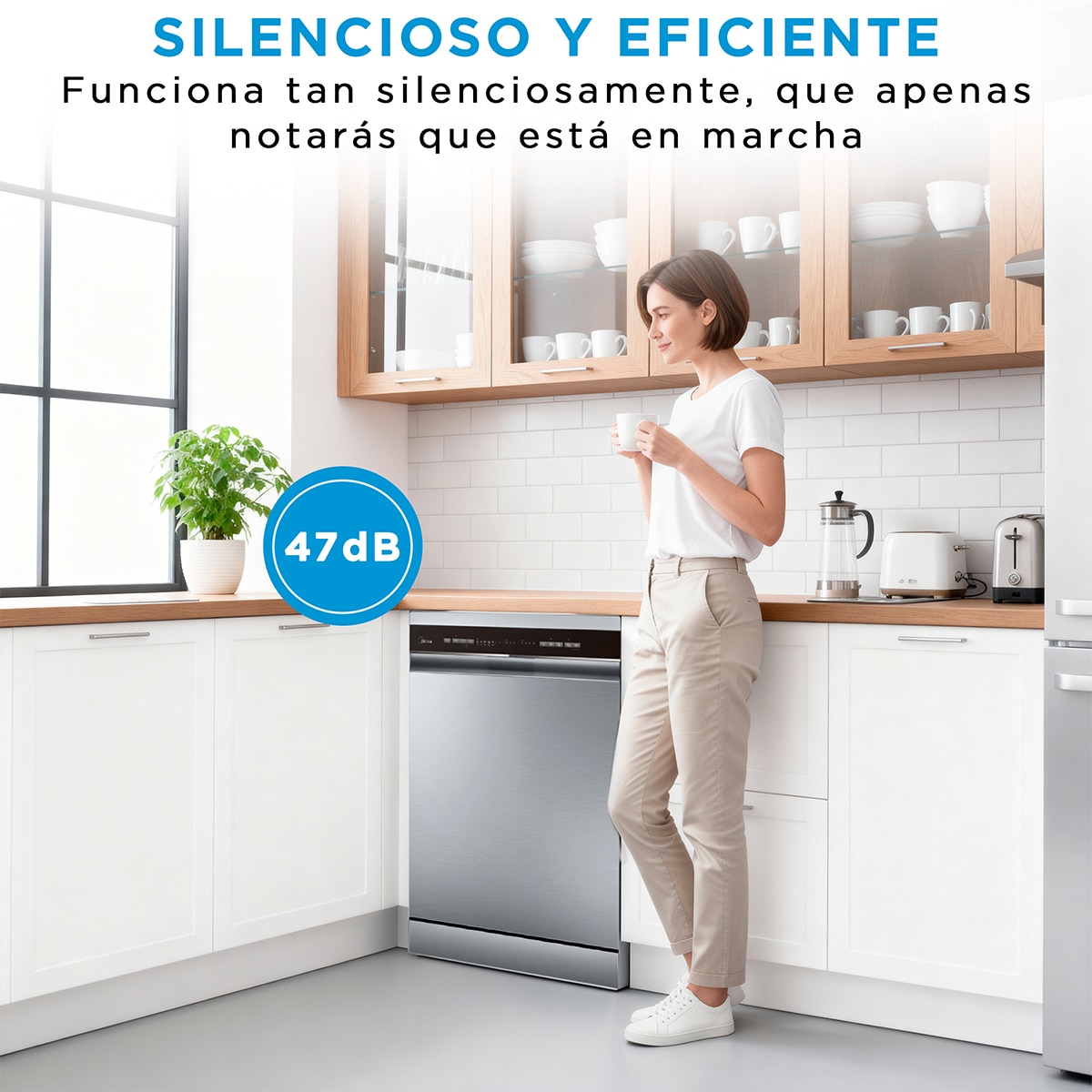 Máquina de Lavar Loiça Midea MDWPF1433CW-W-EU de 14 Conjuntos, 3ª Meia Bandeja e de 60 cm - Branco Branco-13
