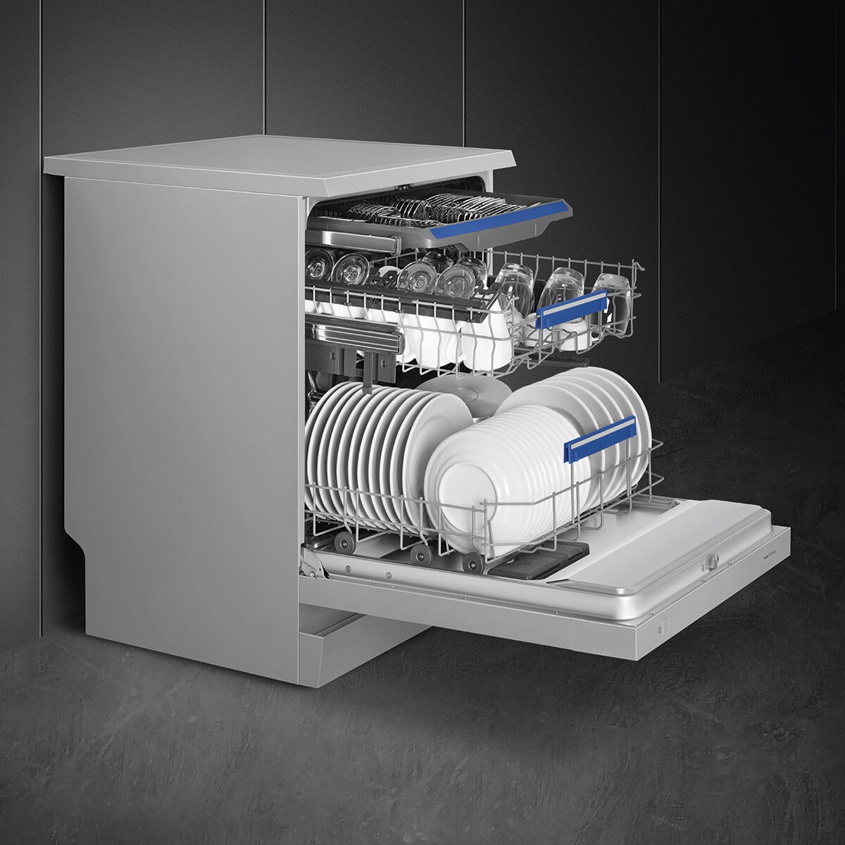 Lavavajillas Smeg 13 servicios, 60 cm SMEG - LVS262EB Blanco-3