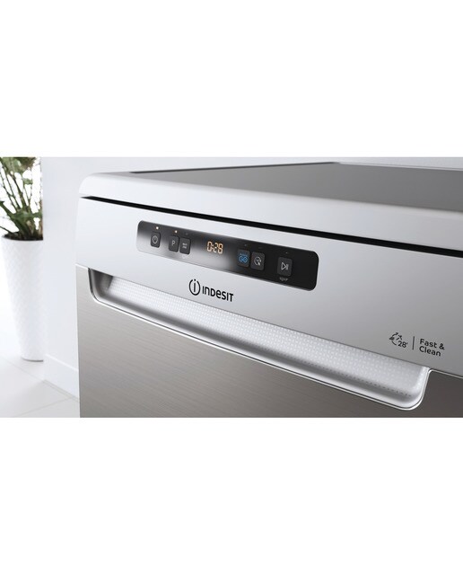 Lavavajillas Indesit 14 servicios, 60 cm - I0F D651 X Inox-3