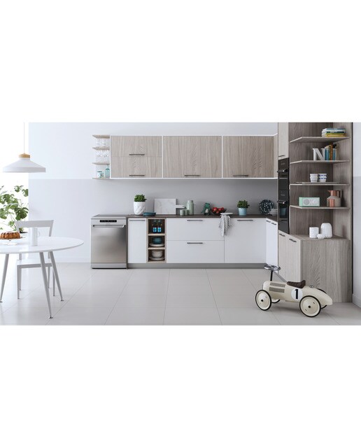 Lavavajillas Indesit 14 servicios, 60 cm - I0F D651 X Inox-8