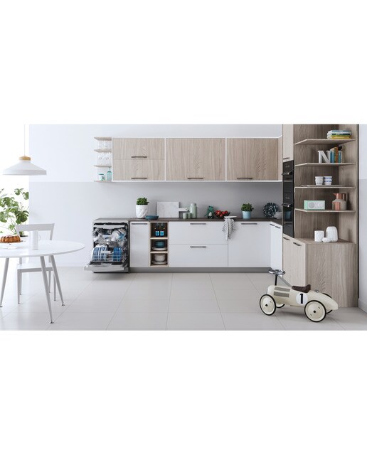 Lavavajillas Indesit 14 servicios, 60 cm - I0F D651 X Inox-9