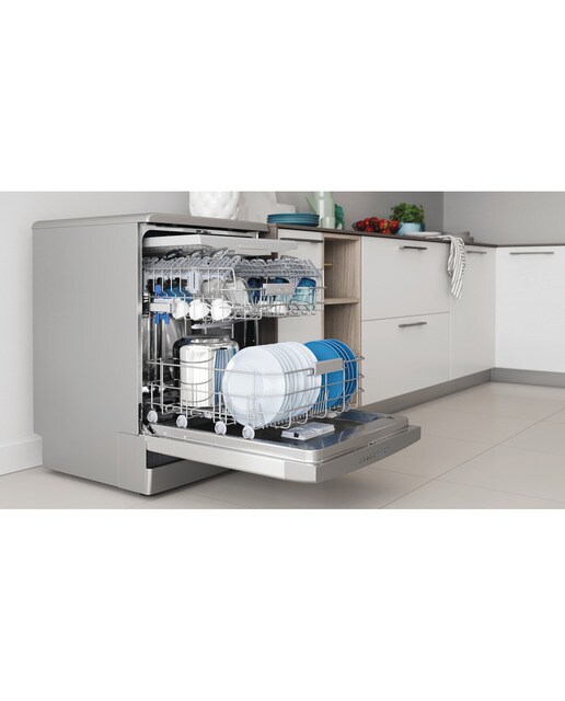 Lavavajillas Indesit 14 servicios, 60 cm - I0F D651 X Inox-10