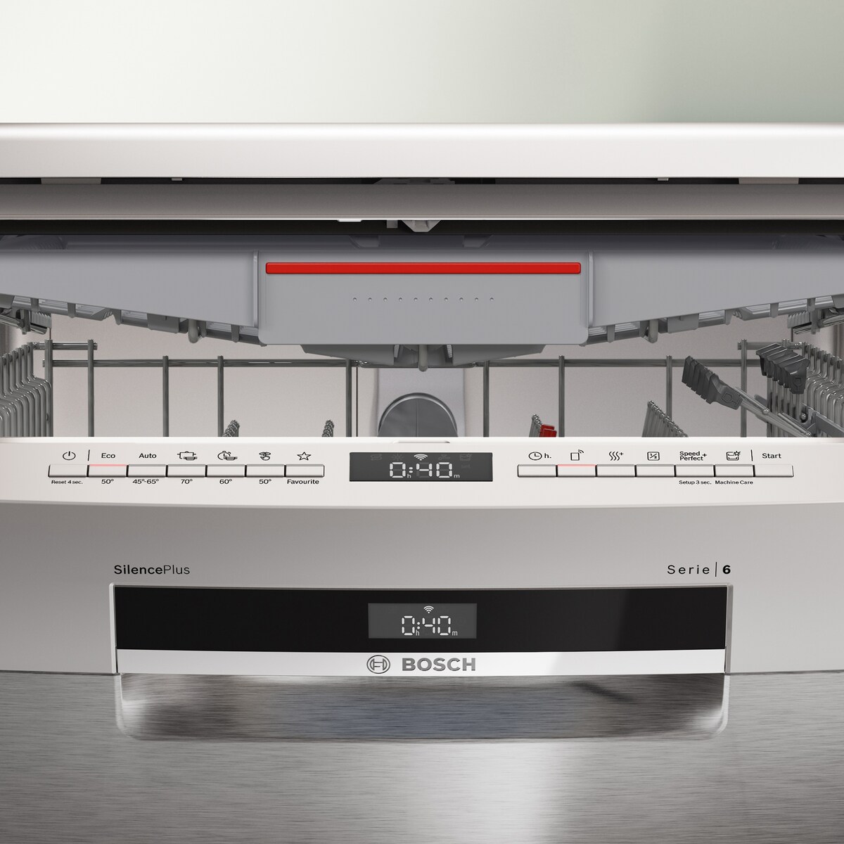 Máquina de Lavar Loiça Bosch Serie 6 SMS6ECI15E para 16 Conjuntos, 3º Cesto e de 60 cm - Aço Antidedadas Aço inoxidável-2