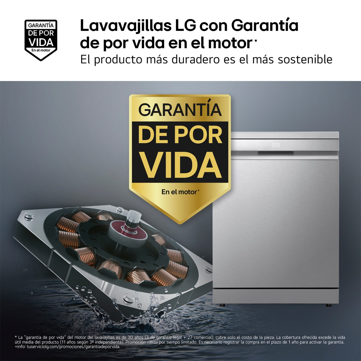 Lavavajillas LG 14 servicios, 60 cm, con bandeja para cubiertos - DF587HVS - Acero antihuellas Acero antihuellas-6