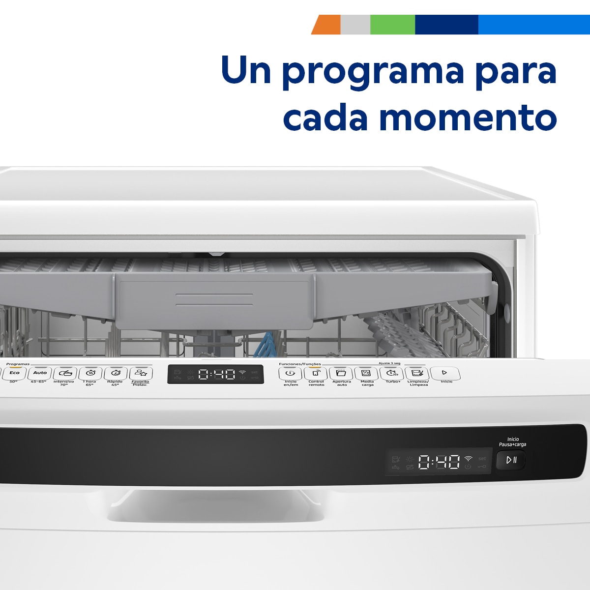Lavavajillas Balay 14 servicios, Pausa+carga, 60 cm - 3VS6364IA Acero cepillado antihuellas-15