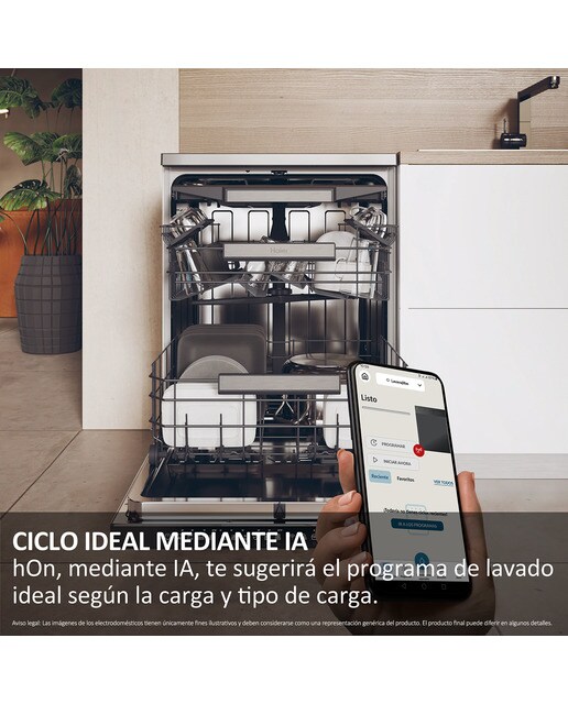 Lavavajillas Haier 16 servicios, 60 cm con WIFI I-PRO SHINE - XF 6C2M1PX Inox-8