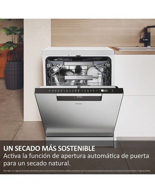 Lavavajillas Haier 16 servicios, 60 cm con WIFI I-PRO SHINE - XF 6C2M1PX Inox-9