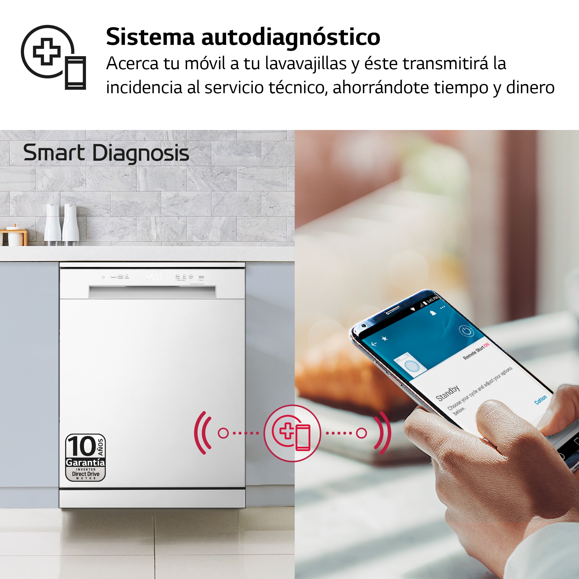 Lavavajillas LG 14 servicios,QuadWashTM, 60 cm - DF142FW Blanco-7