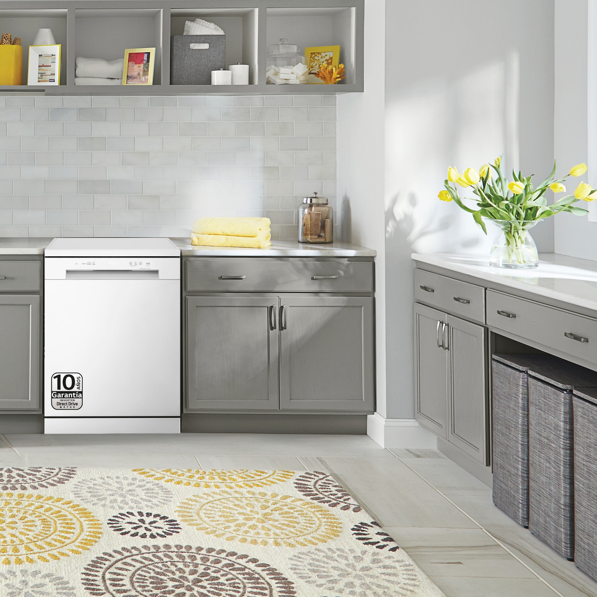 Lavavajillas LG 14 servicios,QuadWashTM, 60 cm - DF142FW Blanco-13