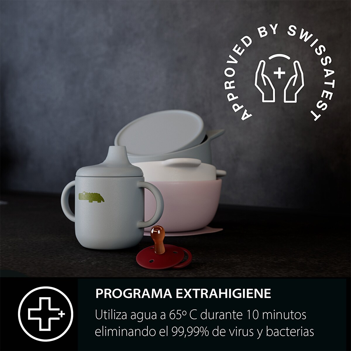 Lavavajillas AEG 14 servicios, Bandeja para cubiertos, 60 cm - FFB76717PM Acero Inox-7