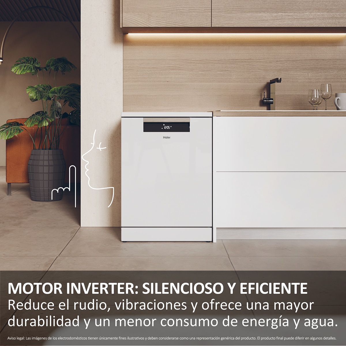 Thumbnail 5 de Lavavajillas Haier 16 Servicios 60cm XF 6C2M1PW 🚰