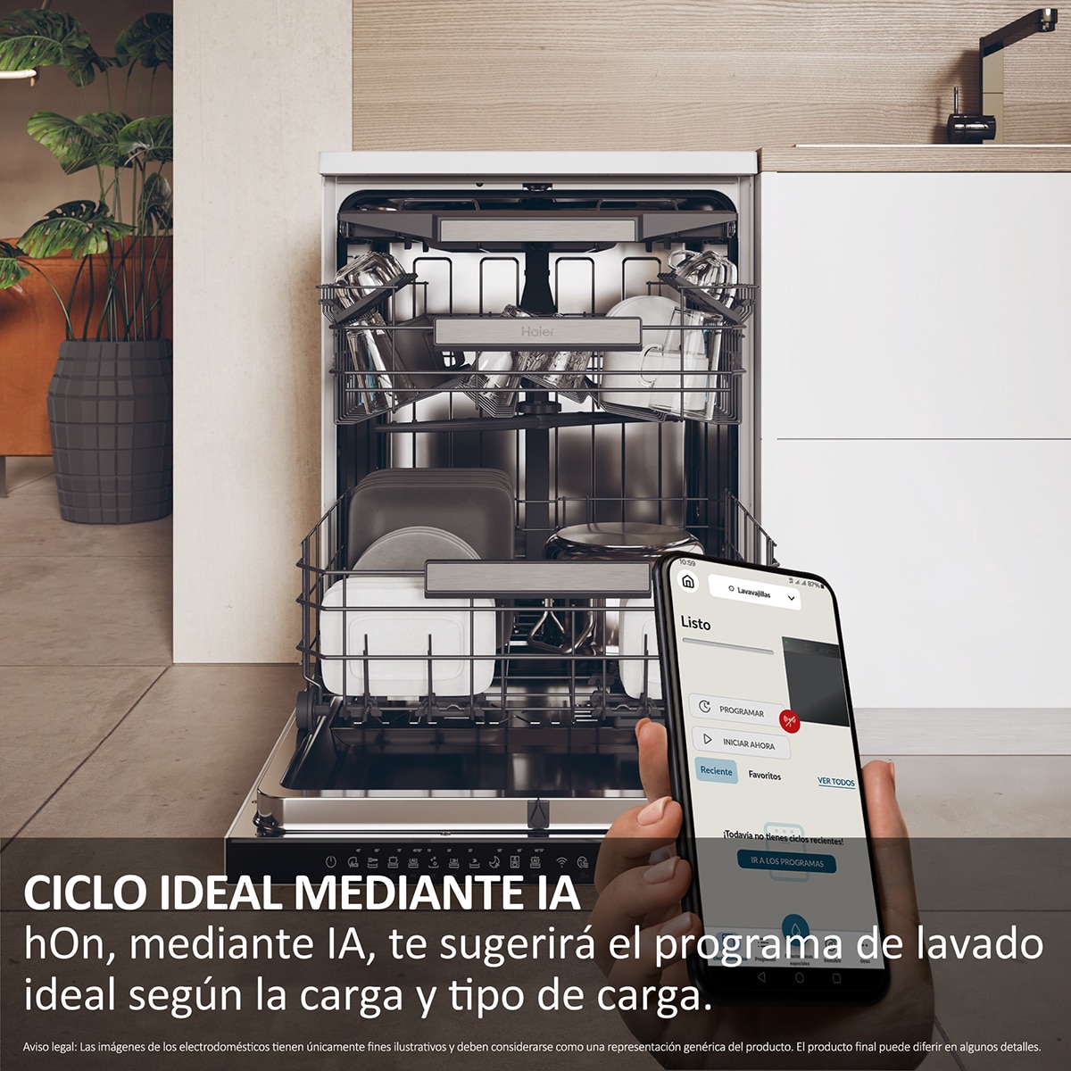 Lavavajillas Haier 16 servicios, 60 cm - XF 6C2M1PW Blanco-8