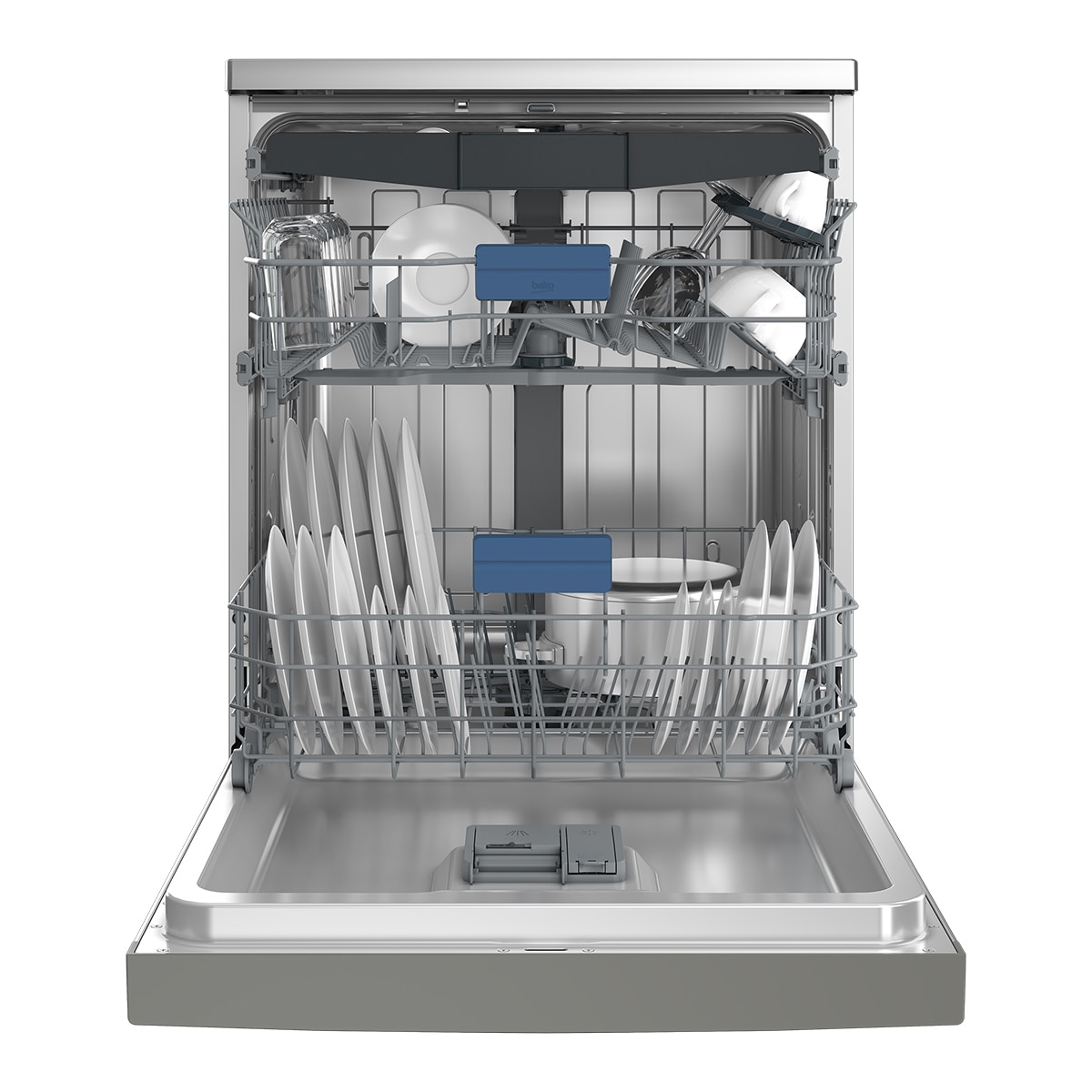 Lavavajillas Beko 15 Servicios, Bandeja para cubiertos, 60 cm - BDFN26550XC Inox-3