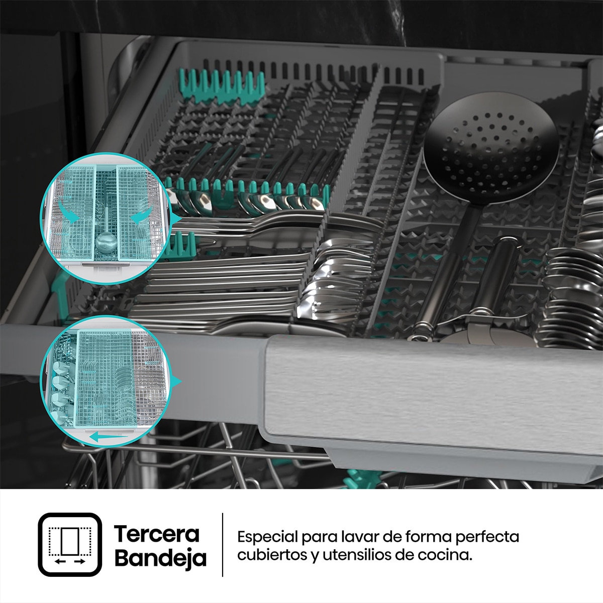 Thumbnail 6 de Hisense HS673A90X lavavajillas 16 servicios 60 cm