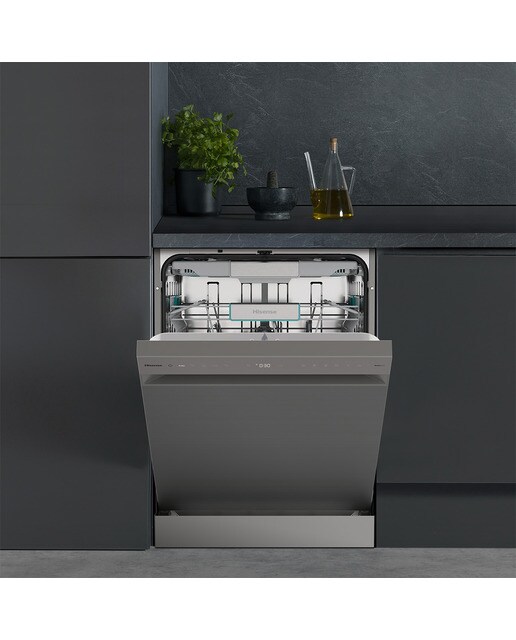 Lavavajillas Hisense 16 servicios, Bandeja para cubiertos, 60 cm - HS673A90X - Inox Inox-14