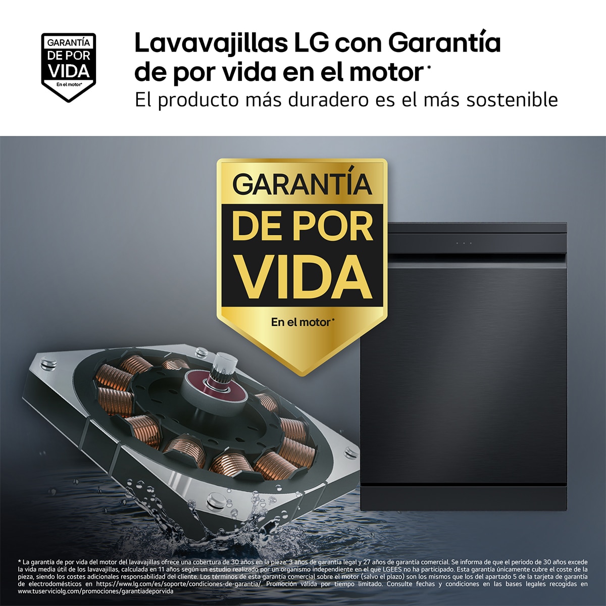 Lavavajillas LG 14 servicios QuadWashTM Steam con lavado a vapor y tercera bandeja - DF375HMS - Acero negro grafito Acero negro grafito-4