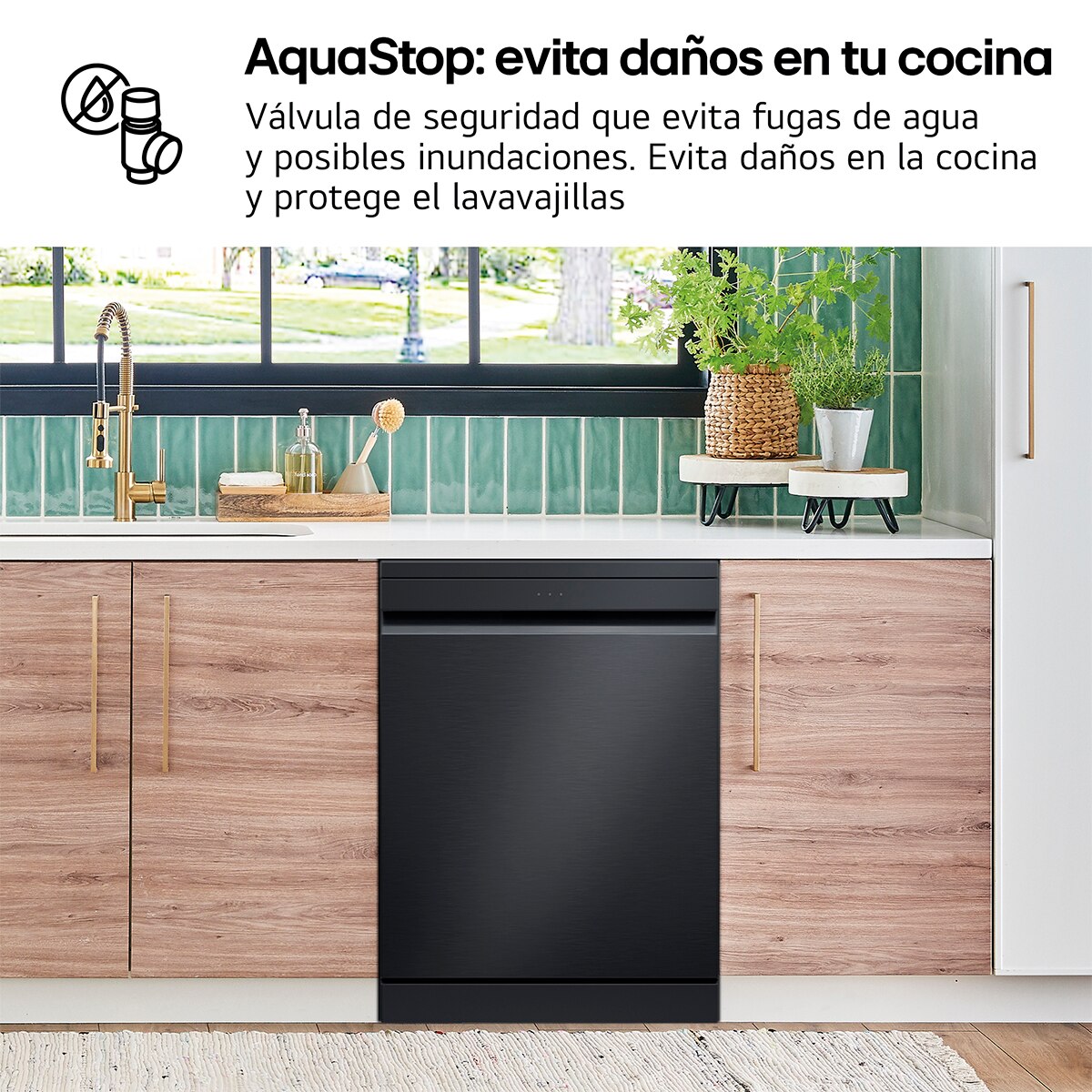 Lavavajillas LG 14 servicios QuadWashTM Steam con lavado a vapor y tercera bandeja - DF375HMS - Acero negro grafito Acero negro grafito-13