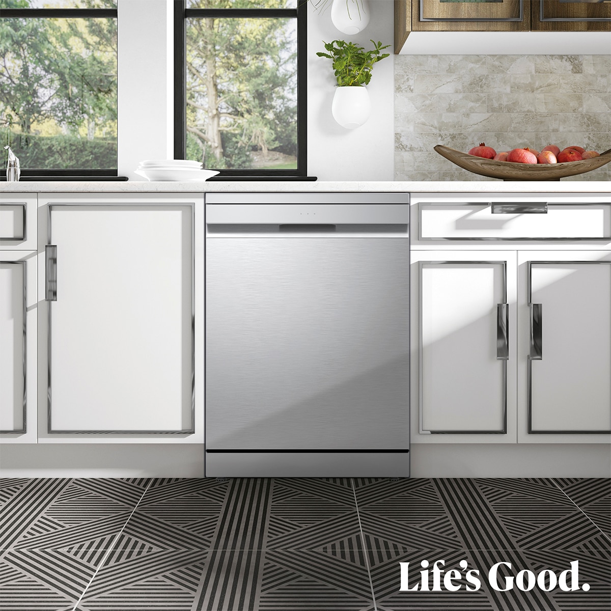 Lavavajillas LG 14 servicios QuadWashTM Steamcon lavado a vapor y tercera bandeja - DF375HVS Inox-15