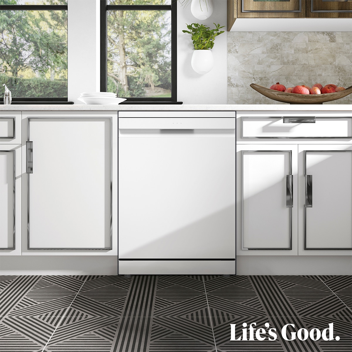Lavavajillas LG 14 servicios QuadWashTM Steam con lavado a vapor y tercera bandeja - DF375HWS - Blanco marfil Blanco marfil-15
