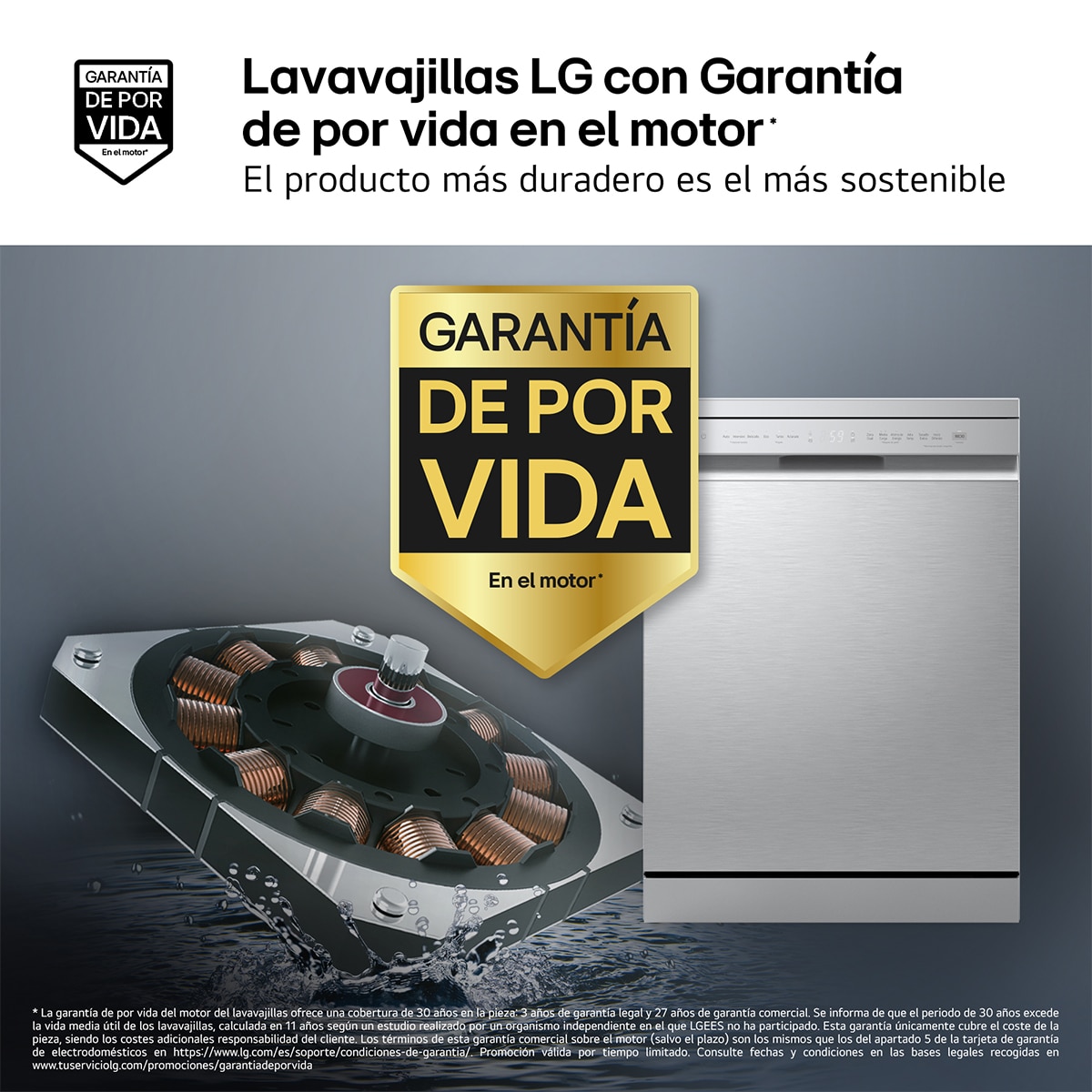 Lavavajillas LG 14 servicios QuadWashTM, con tercera bandeja - DF273FV Inox antihuellas-4