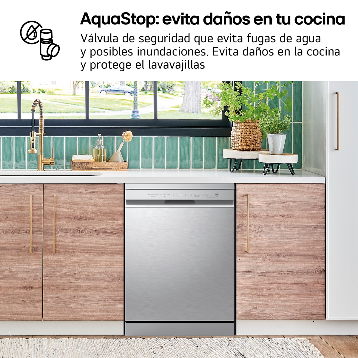 Lavavajillas LG 14 servicios QuadWashTM, con tercera bandeja - DF273FV Inox antihuellas-11