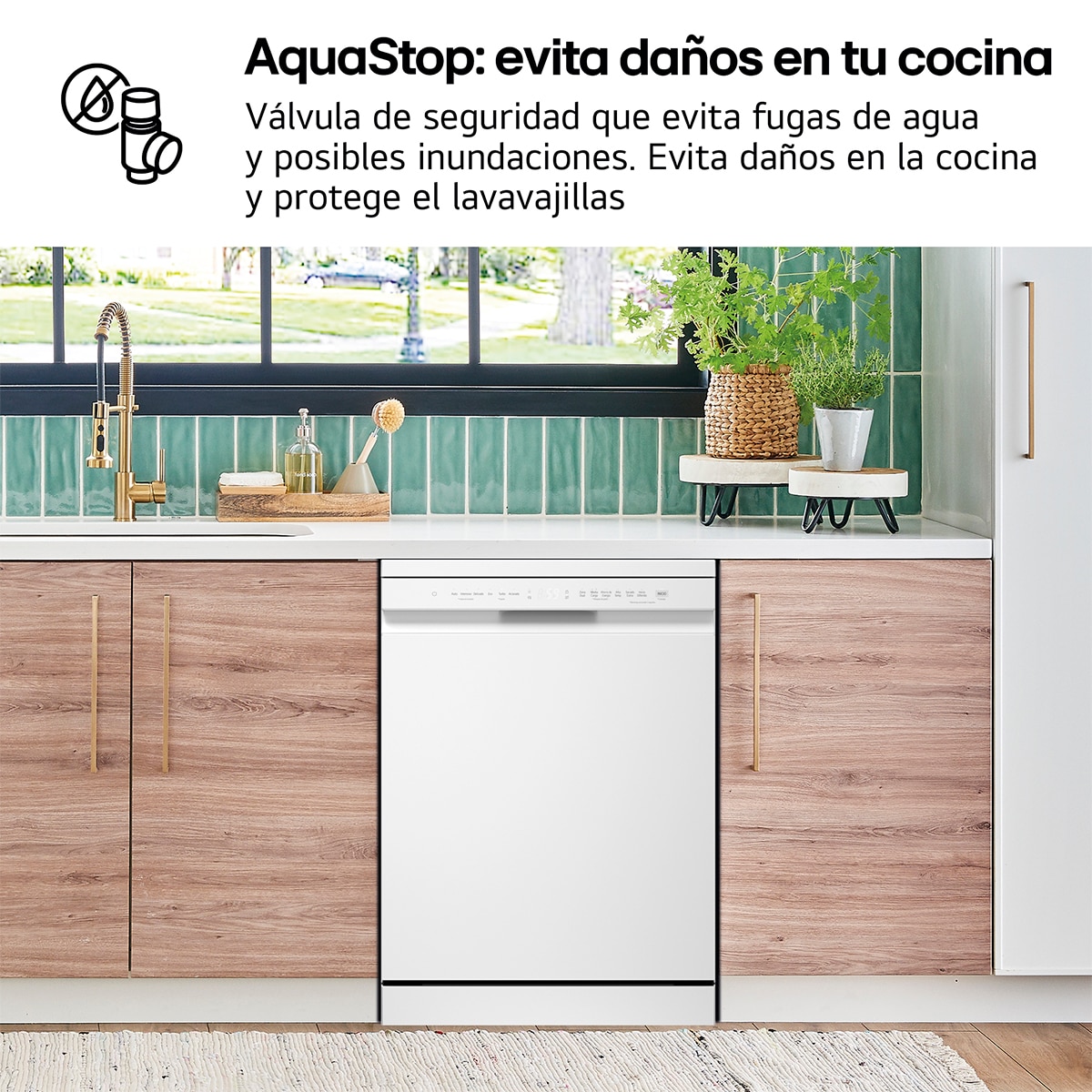 Lavavajillas LG 14 servicios QuadWashTM, con tercera bandeja - DF273FW Blanco-11