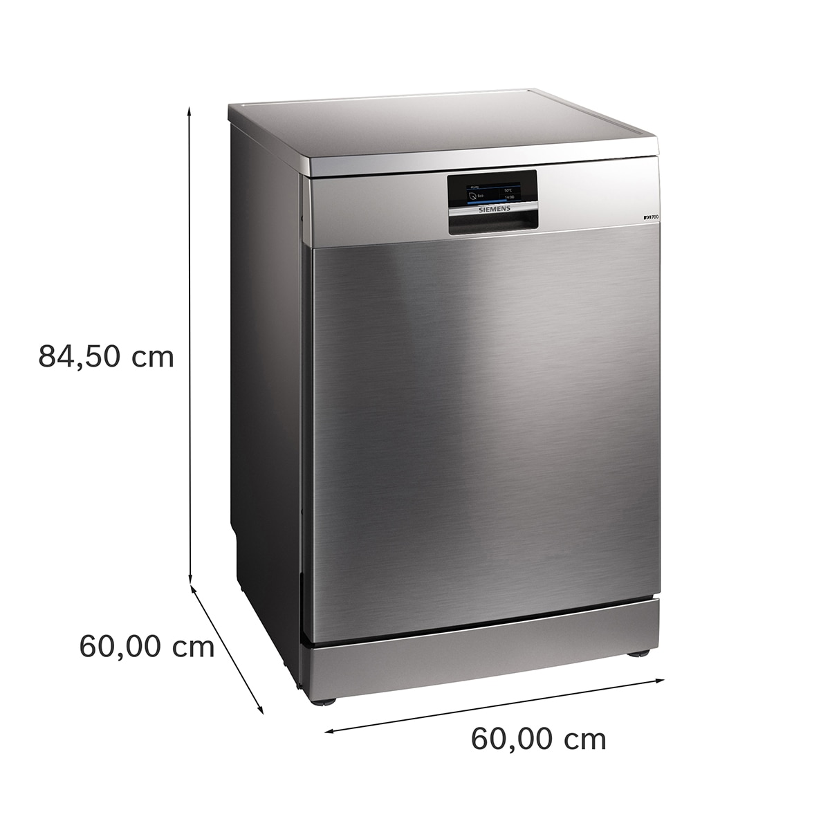 Máquina de Lavar Loiça Siemens iQ700 SN27TI02CE de 14 Conjuntos Cinzento-2