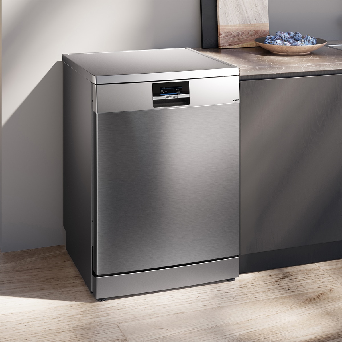 Máquina de Lavar Loiça Siemens iQ700 SN27TI02CE de 14 Conjuntos Cinzento-3