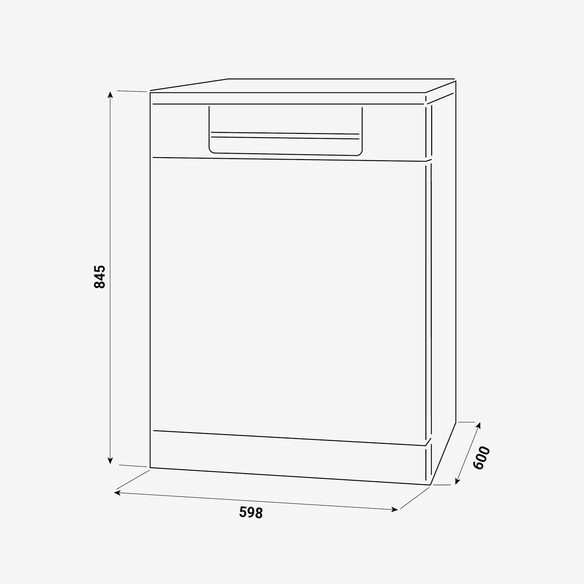 Lavavajillas Fagor Classic 12 servicios, Media carga - 3LVF-620MX Inox-2