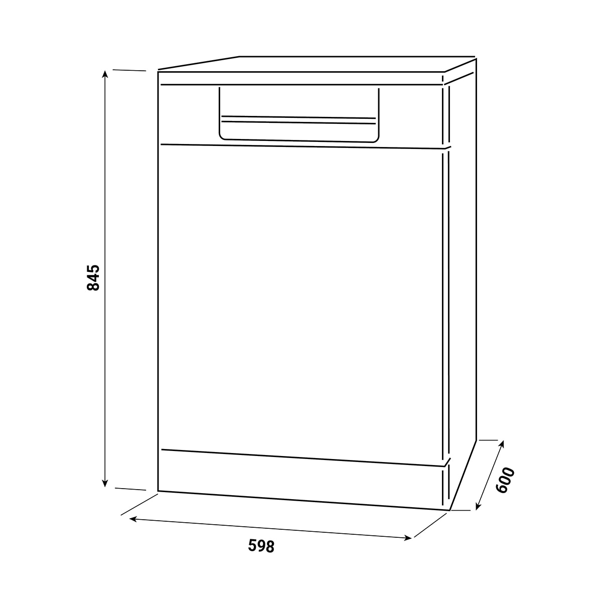 Lavavajillas Fagor  13 Servicios, 60 cm, 5 Programas - 3LVF-625X Inox-2