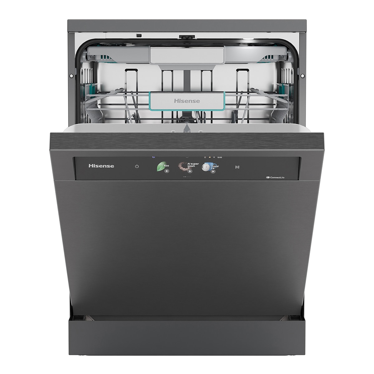 Hisense - Lavavajillas Hisense 16 servicios, con Programa ECO IA, 60 cm - HS693A90ADBX.