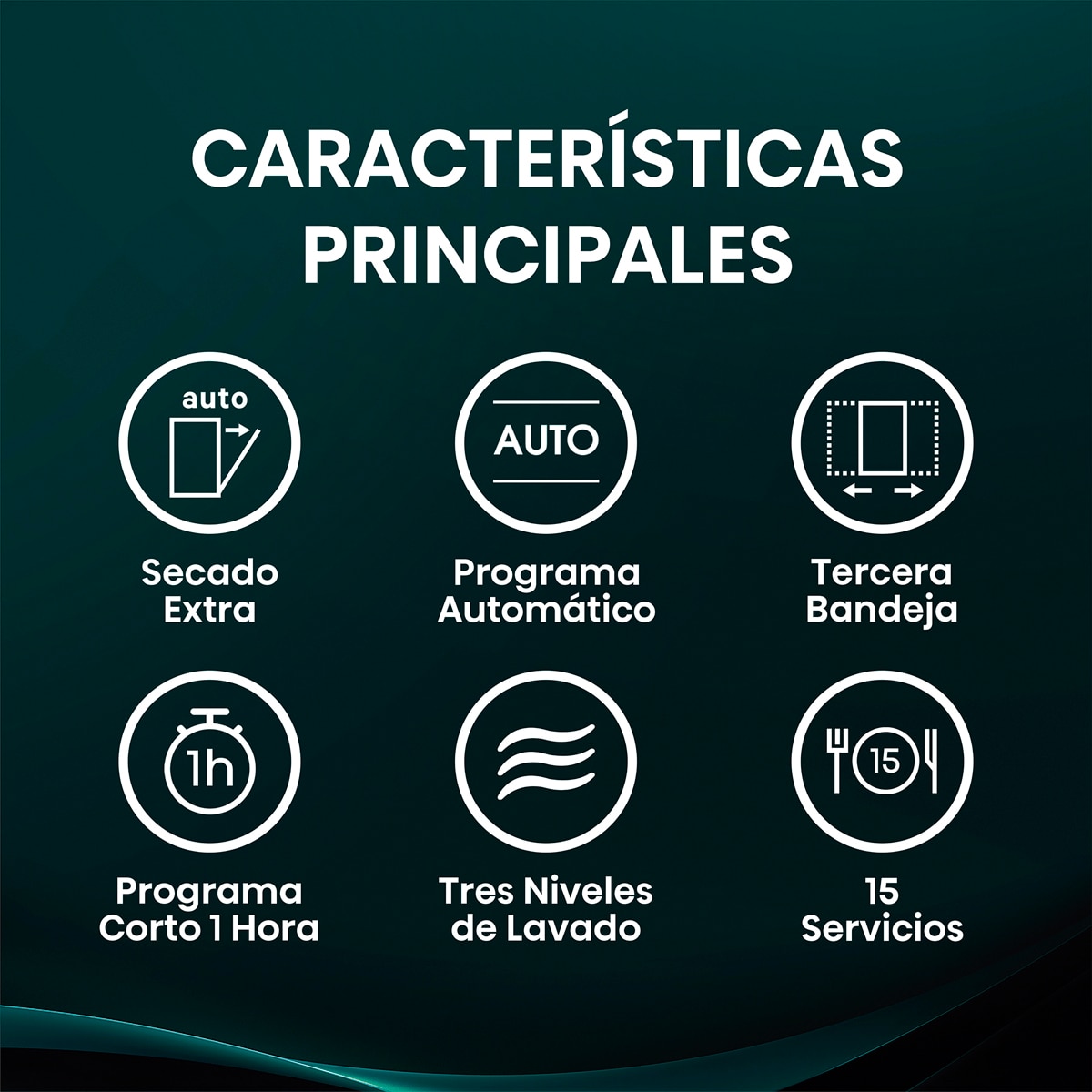 Lavavajillas Hisense 15 servicios, Tercera bandeja, 60 cm - HS643B90X Inox-3